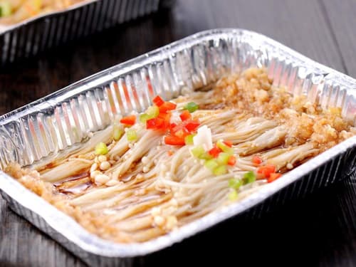 达孜锡纸烤金针菇